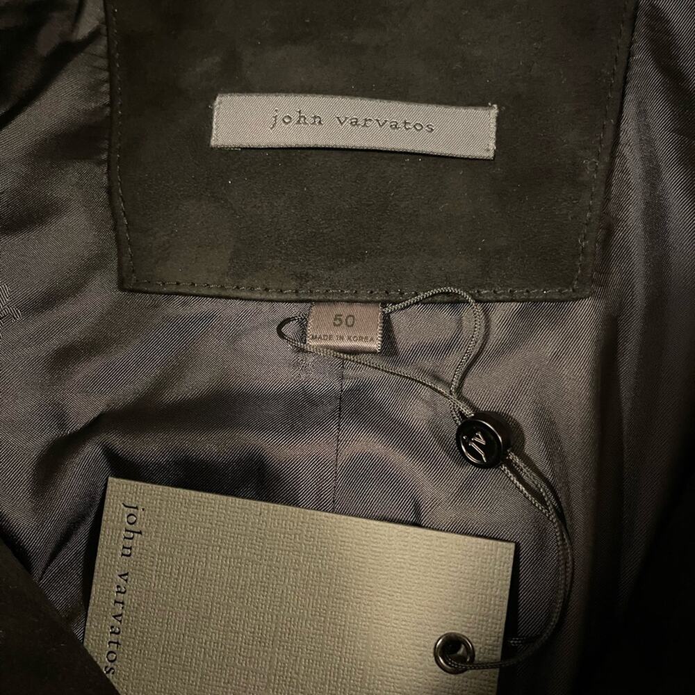 NWT: John Varvatos The Delancey Shirt Jacket in Black- 100% Sheepskin Size 50 - Picture 15 of 16